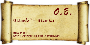 Ottmár Bianka névjegykártya